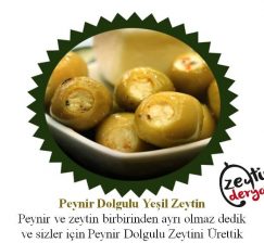 Peynir Dolgulu Yeşil Zeytin (1 Kg)